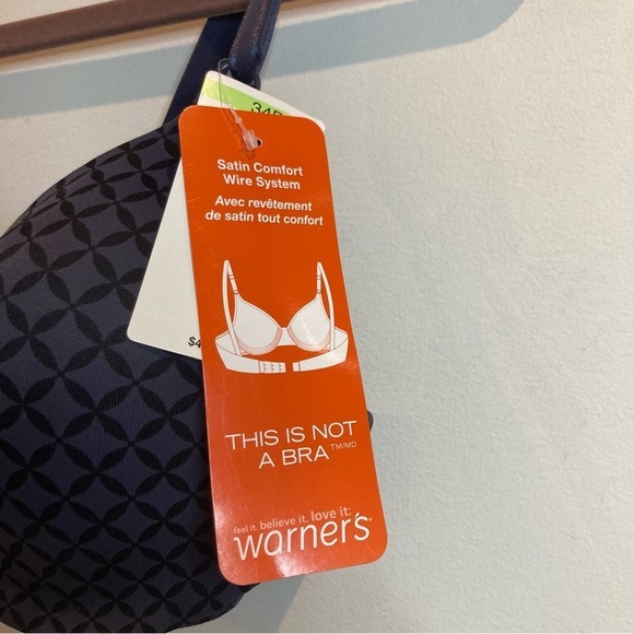 WARNER’S Sz 34B This is not  a Bra Padded Underwire Tee Bra - Picture 4 of 9